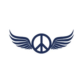 Tattwo.me Temporary Tattoos for Adults and Children 2 Weeks Waterproof - Peace and Love - Vegetable Ink - EU Cosmetic Certificate - (P0489)