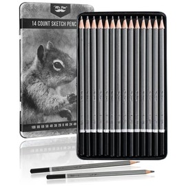 Mr. Pen - Lápices de boceto para dibujo, paquete de 14, lápices de dibujo de grafito