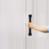 Barn Door Handle Stainless Steel Pull,Black Heavy Duty Carbon Steel