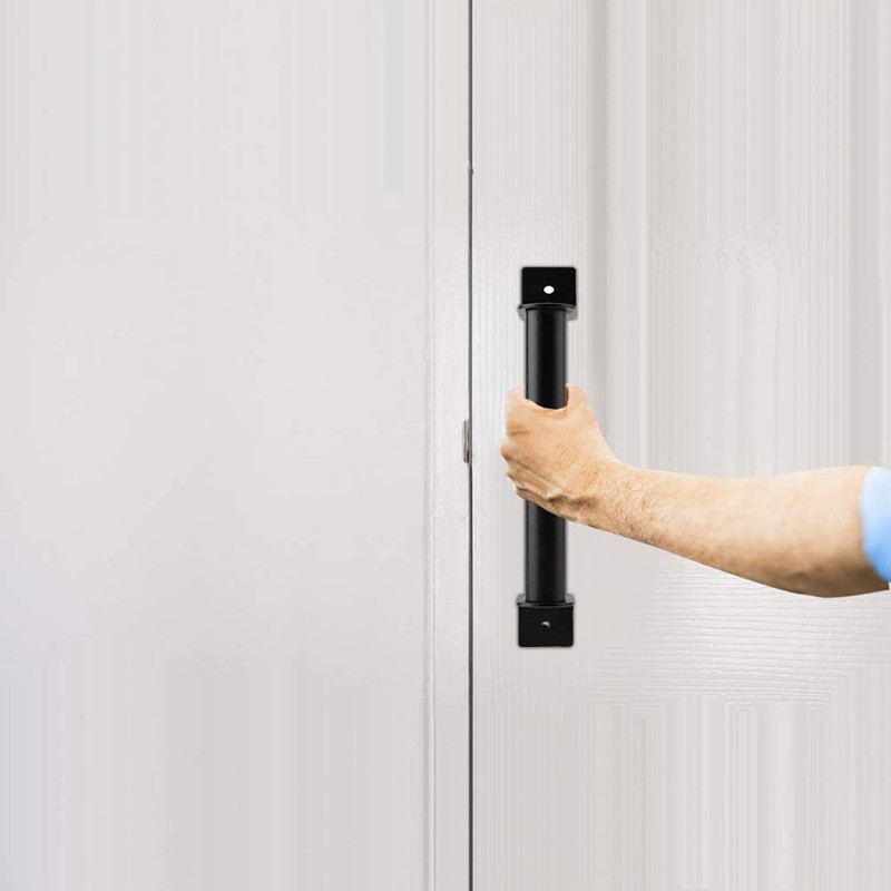 Barn Door Handle Stainless Steel Pull,Black Heavy Duty Carbon Steel