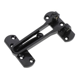 Operitacx Diebstahltürschraube Türschlösser sicher verriegeln Riegelschloss Türschloss Türverstärkungsschloss Schwungschraubenschloss Sperrklinke Türversorgungsgeräte Zinklegierung Schwarz