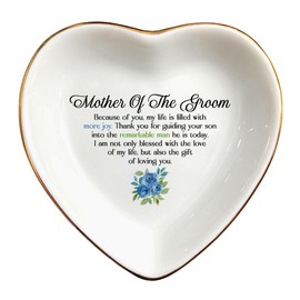 Clover89 Sister Of The Groom Ring Dish Gift-Future Mr & Mrs Wedding Day Gift Sister-In-Law Gifts from Groom,Bride-Best Mother Of The Groom,Bridesmaid Jewelry Tray (Mother of the Groom 1)