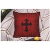 WONDERTIFY Cross Black Cushion Cover Medieval Gothic Decorative Throw Pillow