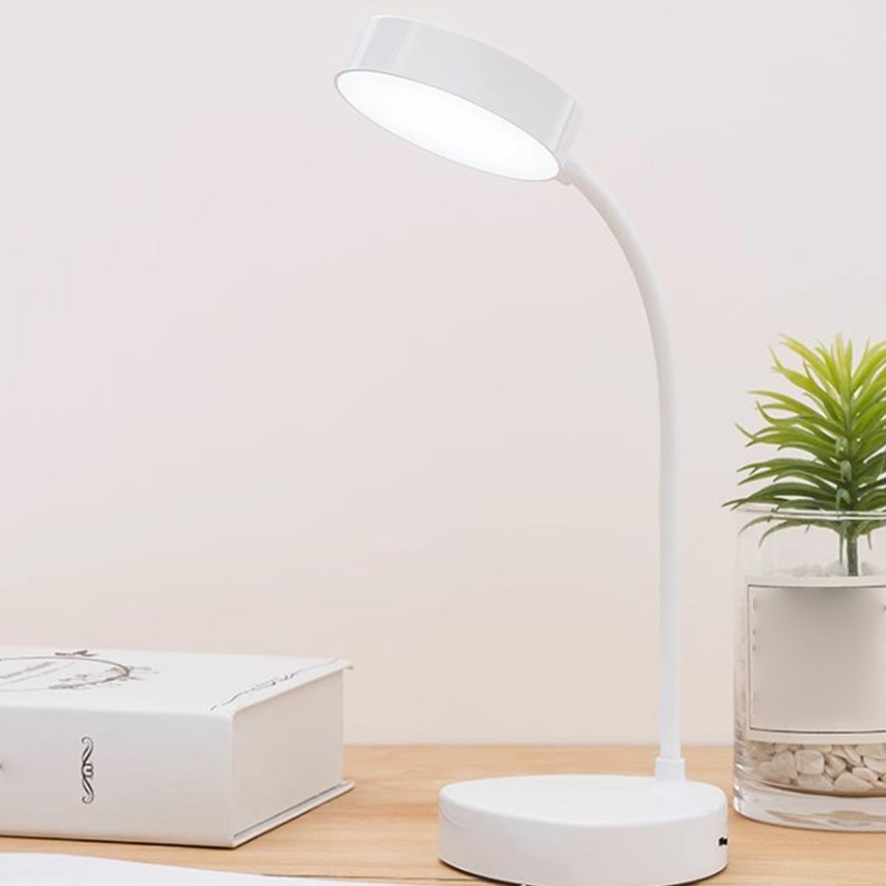 Gooseneck LED Desk Lamp Adjustable Brightness Flexible Task Lamp Bedside