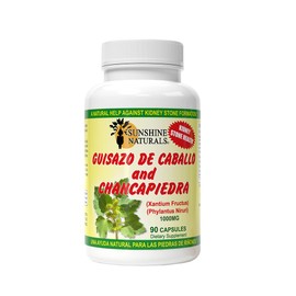 Sunshine Naturals Guisazo & Chancapiedra Herbal Blend, Natural Dietary Supplement for Wellness Support, 90 Capsules. Pack of 2