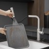 Modern Single Handle 360° Swivel Stainless Steel Waterfall Kitchen Faucet