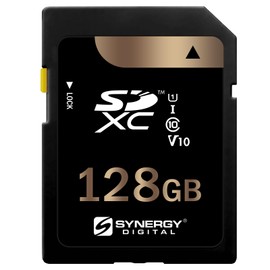 Synergy Digital 128GB Secure Digital SDXC UHS-I Memory Cards, Compatible with Sony Cyber-Shot DSC-RX100 VA Digital Camera - Class 10, U1, 100MB/s, 300 Series - Pack of 3