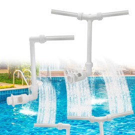 VirgoCCY 2-Pack Pool Fountain - Dual + Single Spray Water Fountains for Above and In-Ground Pools, Adjustable Swimming Spa Accessories Decoration Summer Water Temperatures Cooling.