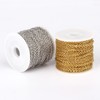 33 Feet 18K Gold Plated Cable Chains Bulk, 2mm Stainless