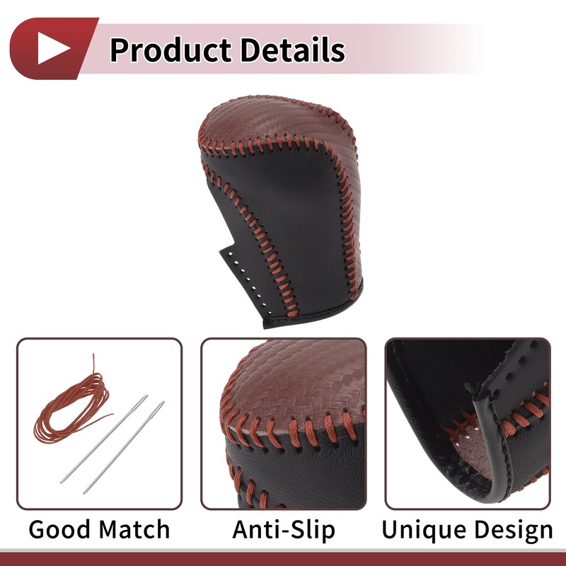 Partuto Anti-Slip Gear Shift Knob CoverStick Shifting Handle Protector for