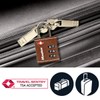 Master Lock 4692EURDBRN Combination Travel Padlock TSA Certified, Brown Leather,