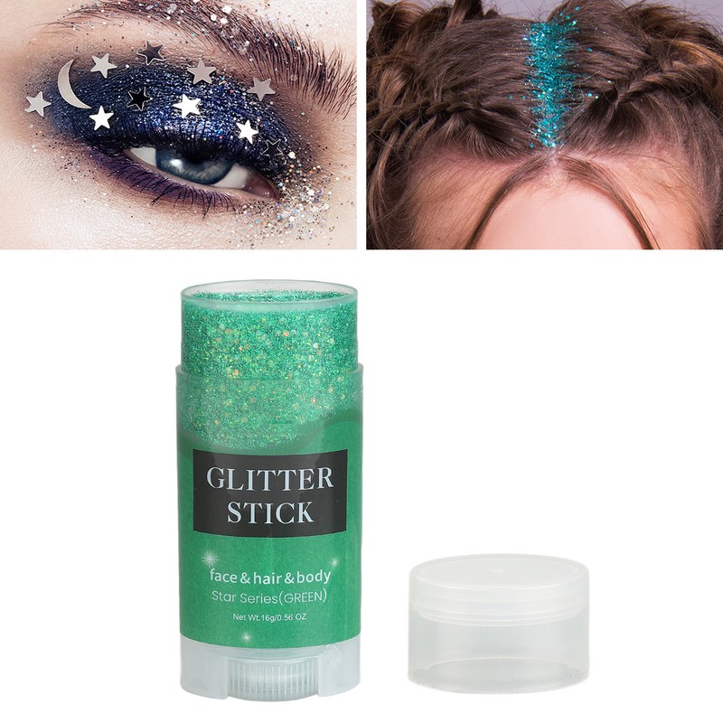 Body Glitter Stick Waterproof Long Lasting Bright Sparkling Face Glitter
