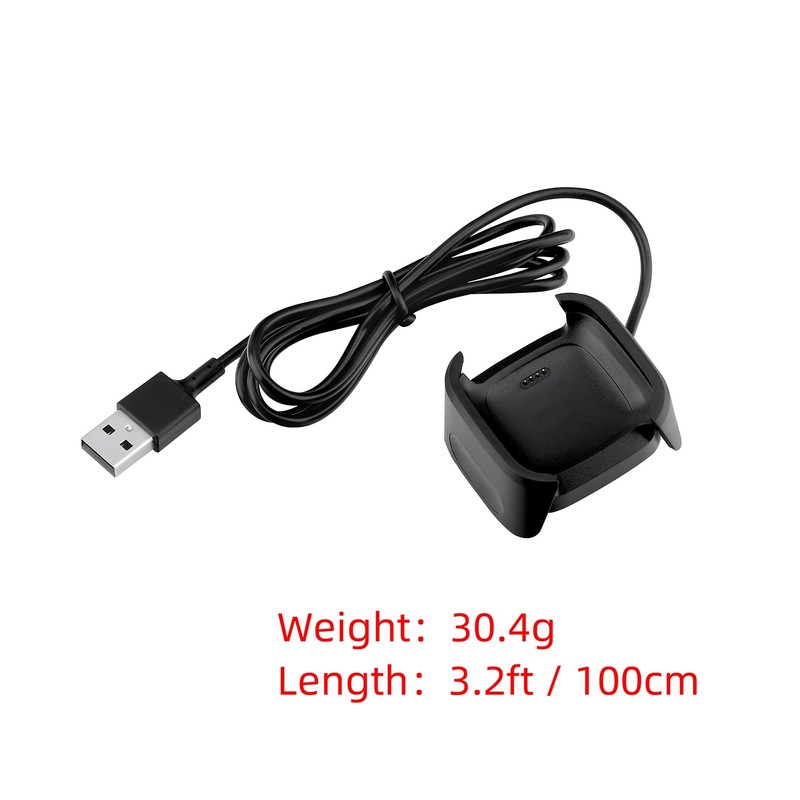 XMHEIRD 3.3Ft USB Charger Compatible with Versa 2 Charger Dock