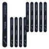 Boboku Pro Nail File Strong 100 71, Black, 10 Pieces / 보보꾸 프로 손톱파일 강함 100 71, 블랙, 10개