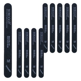 Boboku Pro Nail File Strong 100 71, Black, 10 Pieces / 보보꾸 프로 손톱파일 강함 100 71, 블랙, 10개