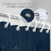 LeAquaNook Navy Blue Shower Curtain Dark Blue and Gold Leaf