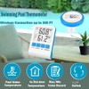 Efeng Wireless Floating Pool Thermometer with Indoor Hygrometer,Large LCD,IPX8 Waterproof