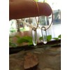 Rock Crystal & Golden Circle Hoop Earrings Gold-Coloured with Transparent