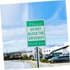 Hohopeti Do Not Block Driveway No Parking Sign Weather Resistant