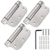 3.5'' Self-Closing Door Hinges, 3.5 Inch x 3.5 Inch Spring