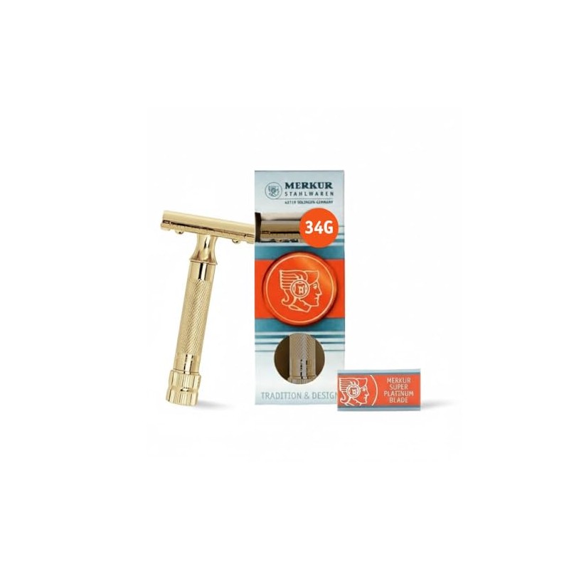 Merkur-Razor Double Edge Safety Razor Gold Plated