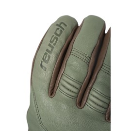 Reusch Highland R-TEX XT Extra Warm, Waterproof, Windproof and Breathable Unisex Winter Gloves, Finger Gloves, Snow Gloves, Ski Gloves for Men and Women, Green