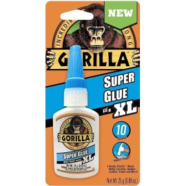 Gorilla Super Glue XL, 25 gram, Clear, (Pack of 1),7400202