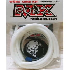 MX BONZ YAMAHA YZ125 1994-2025 YZ125X CARBURETOR VENT HOSES CLAMPS MX BONZ WURX CARB KIT