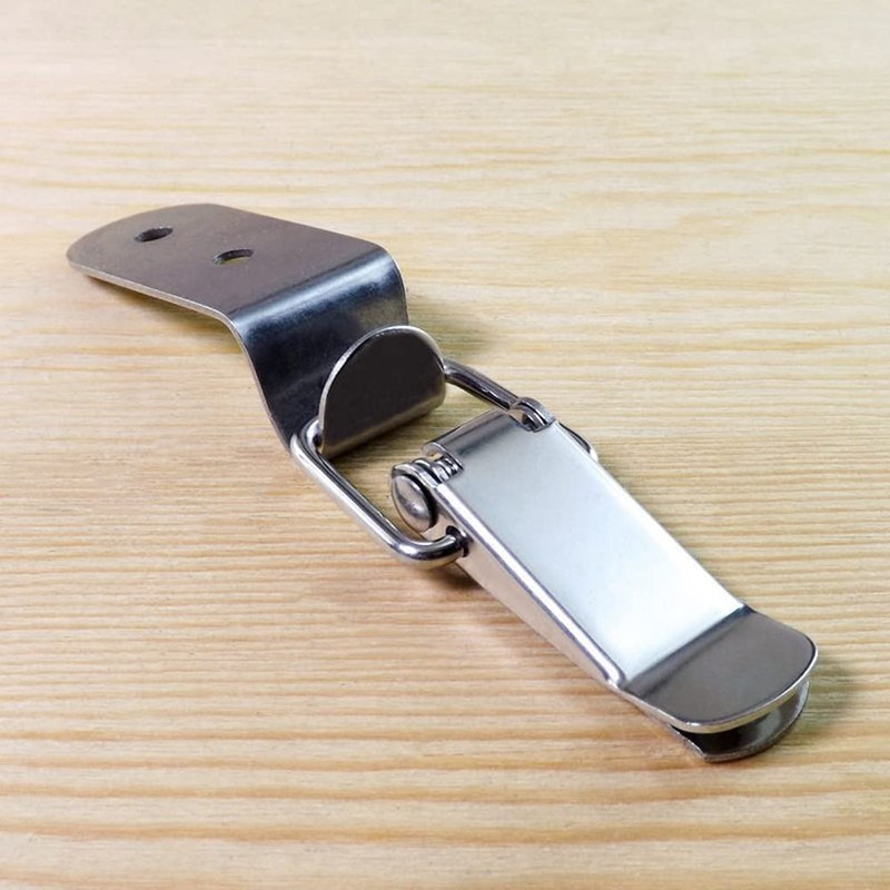 Oewnvmd 90 Degrees Duck-Mouth Buckle Hook Lock Stainless Steel Spring