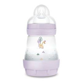 mam - Easy Start Anti-Colic Bottle 0+ Months Slow Flow (160 ml) Lilac - Baby Bottle to Reduce Colic and Discomfort of the Baby - Breastfeeding Friendly Baby Bottle