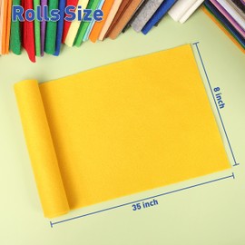 ZAIONE Felt Fabric Sheets Bundle: Soft 7 Rolls 8x35 Inch Assorted Color Non-Woven Acrylic Craft Fabric for DIY Craftwork Sewing Patchwork (Pink Blue Series)