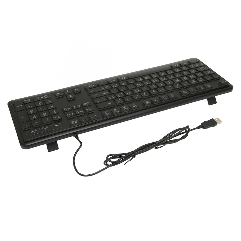 Large Print Keyboard Large Bold Letters 104 Keys Standard Full