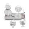 Zuutii Dish Drying Rack with Drainboard,Expandable(17.5-25.4") Large Dish Rack,Sink Dish