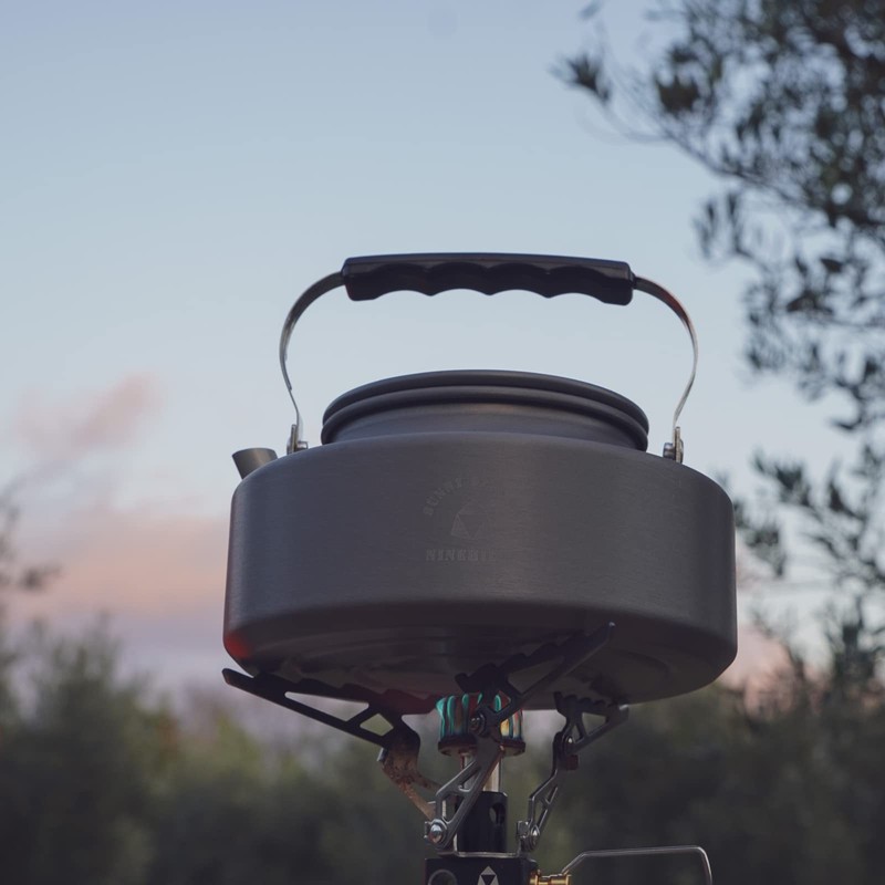 NINEHILLS Outdoor Kettle, Cookware, 33.4 fl oz (1,100 ml), Ultra