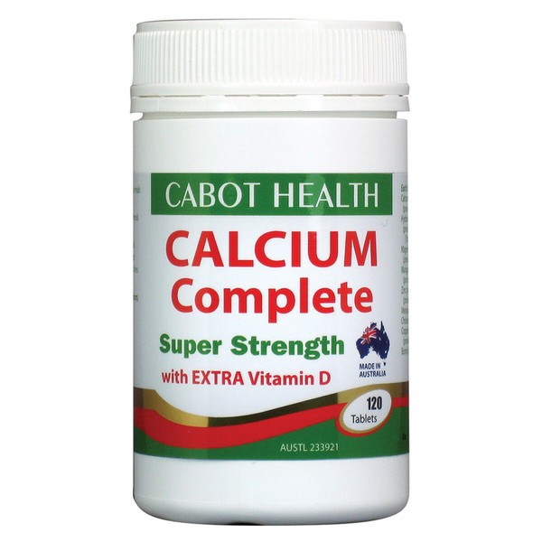 1 x 120 tablets CABOT HEALTH Calcium Complete Super Strength Extra Vitamin D
