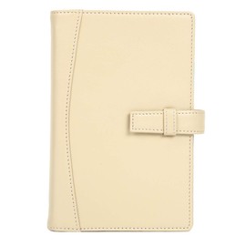 Lightex B6monolether01 Personal Notebook, Genuine Leather, Plant Tanning, Bible Size, 6 Hole Rings, Lightweight