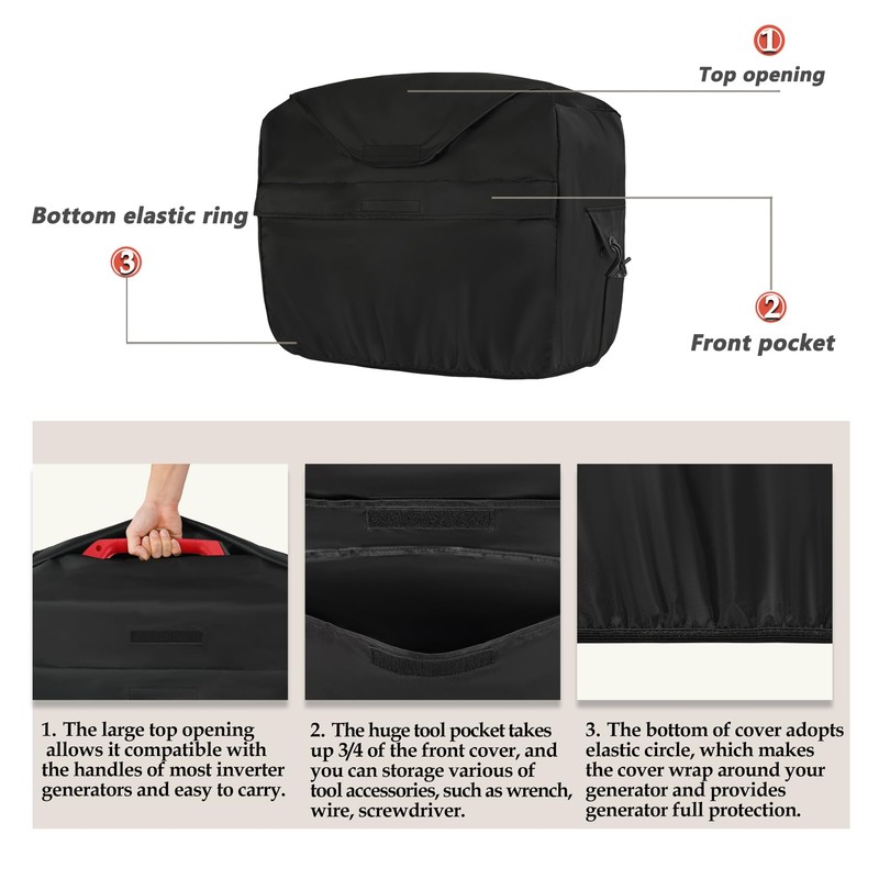Porch Shield Outdoor Generator Cover for Most Inverter Portable Generator