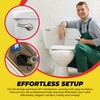 Qualihome Front Mount Brushed Nickel Toilet Handle Replacement Kit with