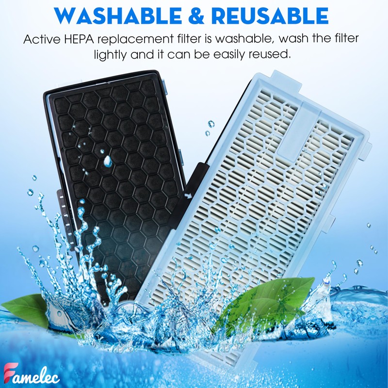 FAMELEC Hepa Filter for Miele Hepa Airclean SF-HA 50 Filter