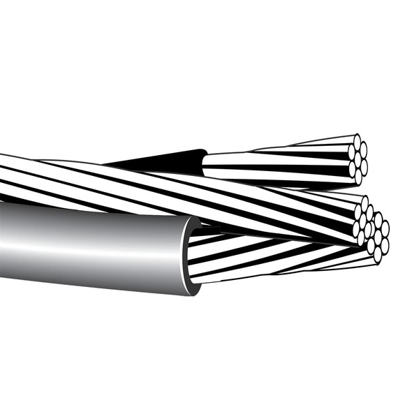 50' Nassau Neritina 1/0-1/0-1/0 Overhead Service Drop Cable Aluminum Wire