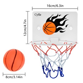 Mini Basketball Hoop Children's Basketball Hoop Indoor Set with 2 Mini Basketballs 1 Basketball Hoop 1 Air Pump Basketball Hoop Entertainment Toy for Children