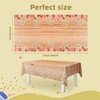 Festicreamy Floral Happy Birthday Tablecloths - 108"x54" Cute Butterfly Wood