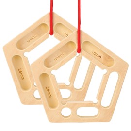 ZEMBSOYA Rock Climbing Training Board, Portable Fingerboards with Ropes, Professional Climbing Boards for Pull-up Grip Arm Training Indoor and Outdoor