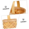 STOBAZA 2sets Tiny Woven Baskets Miniature Flower Baskets Seagrass Wedding