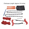 Hand Rope Chain Saw Efficient Both Sides Teeth Blades Folding
