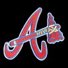Atlanta Braves Patch. Tomahawk Design. Embroidered. Iron On Backing 3"x3"