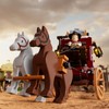 Lumibricks Western Stagecoach Lighting Building-Bricks Set - Old West Carriage