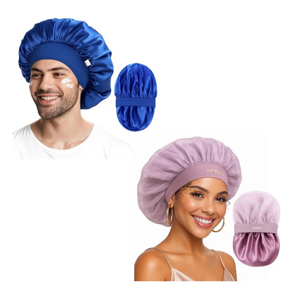 YANIBEST Silk Bonnet for Sleeping, Butter-Satin Sleep Cap to Reduce