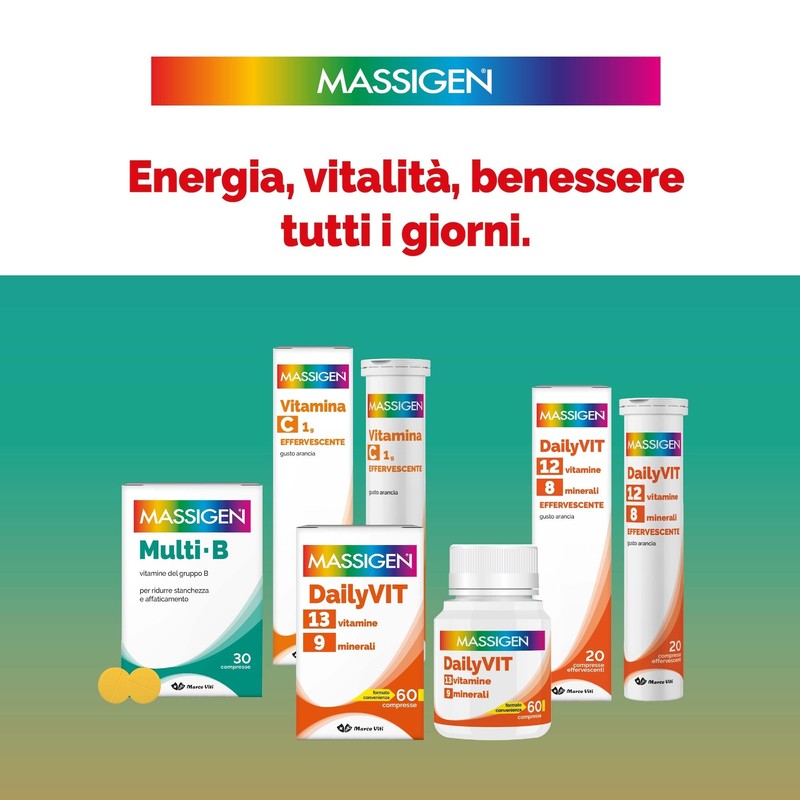 Massigen - Vitamina B12 Alta Concentrazione, Integratore Alimentare con Zinco