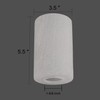 Voguad Frosted Glass Lamp Shade Replacement Crackle Texture, 1 5/8
